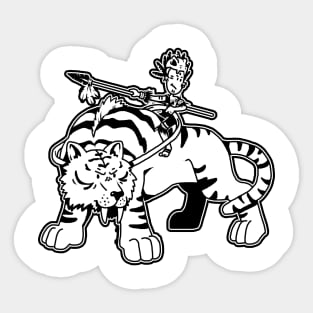 Saber Toothed Tiger Ready Sticker